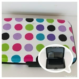 Credit Case w/ RFID Blocking Wallet: Multicolo